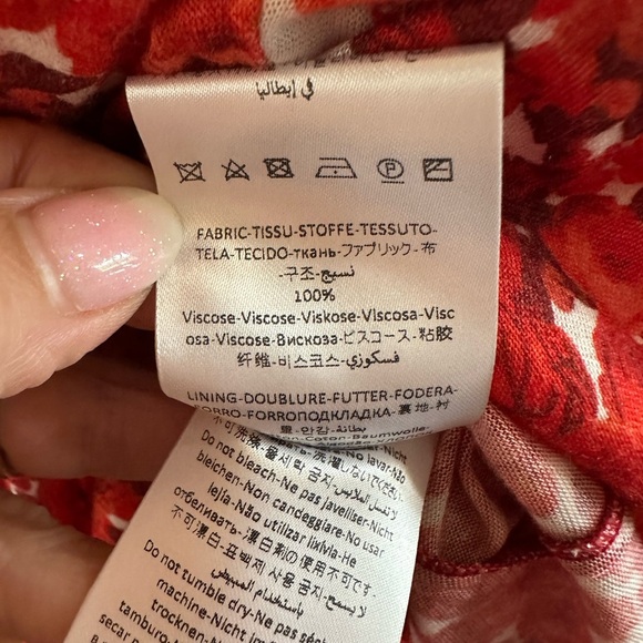 Giovanni Bedin Red, Orange and White Maxi Dress - Picture 5 of 7